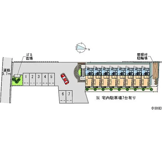 ★手数料０円★千葉市中央区生実町　月極駐車場（LP）